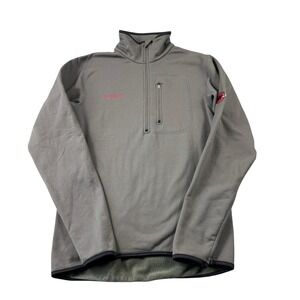 Mammut Gray Red Spellout Men's 1/2 Zip Men's Fleece Size Large Portugal‎